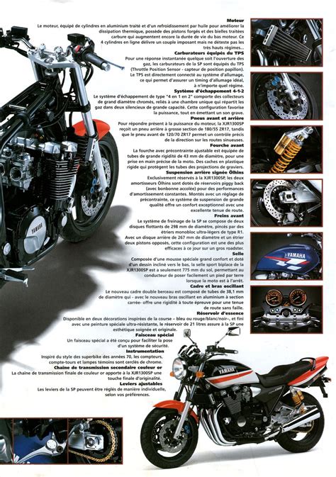 Détail des amortisseurs Öhlins et des plaques latérales en aluminium sur une Yamaha XJR 1300