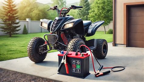Illustration d'une connexion de batterie de quad avec un voltmètre