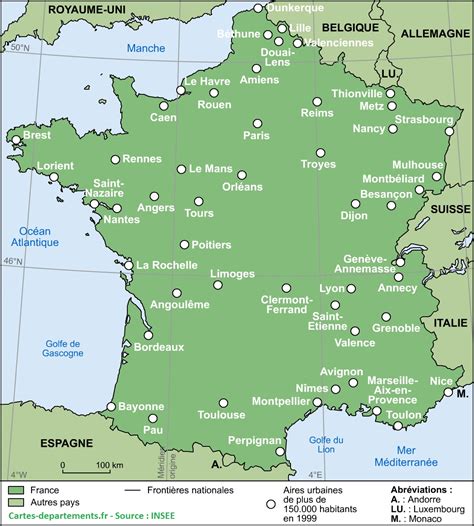 Carte de France indiquant les différentes villes où se sont déroulées les épreuves de trial