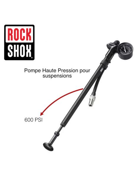 Image d'une pompe haute pression pour suspensions de VTT et d'un boîtier Shock Wiz