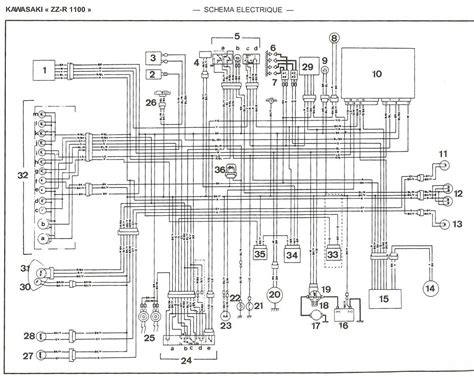 Schéma simplifié de l'emplacement des points de connexion pour la charge de la batterie sur KTM 990