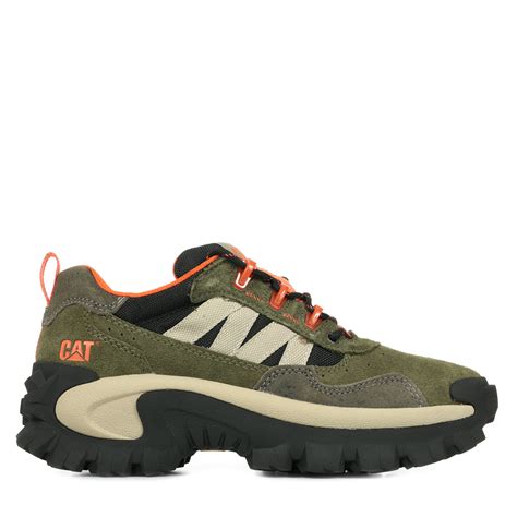 Vue latérale des baskets Caterpillar Intruder montrant la semelle épaisse et le design massif