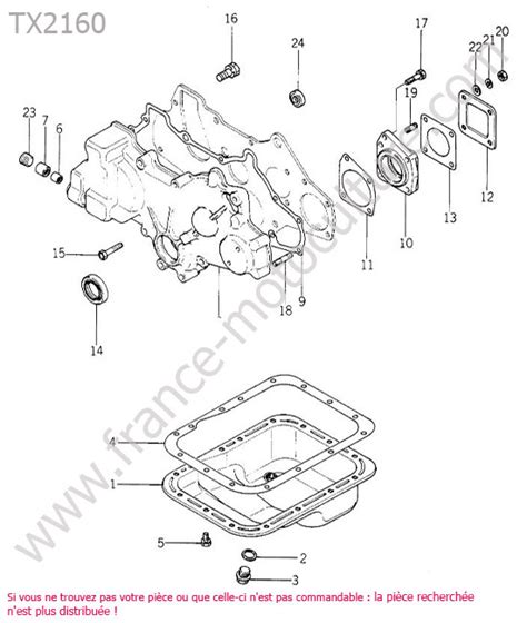 Vue éclatée du carter d'huile Suzuki GSX600F