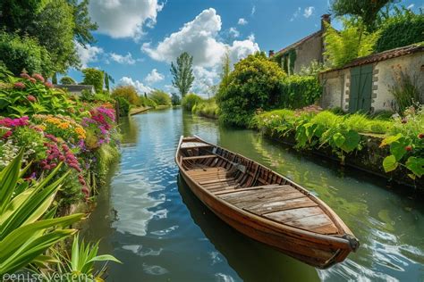Canaux pittoresques du Marais Poitevin
