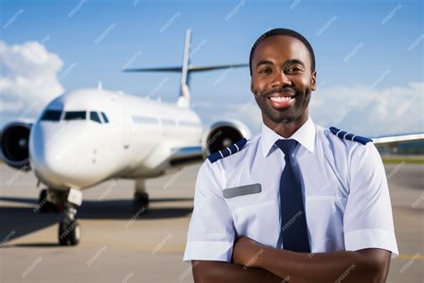 Portrait souriant d'un pilote d'avion léger