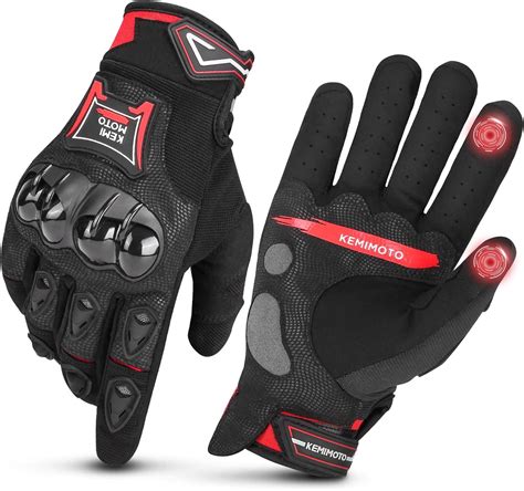Gants de moto homologués avec protections
