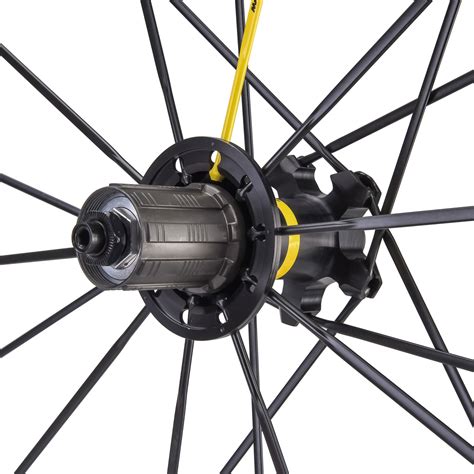Schéma montrant les deux encoches sur la roue-libre Mavic Ksyrium