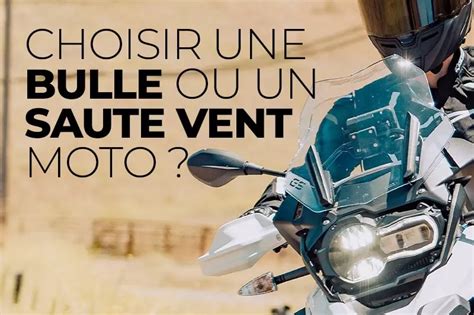 Comparaison visuelle entre une moto sans saute-vent et une moto équipée d'un saute-vent de grande taille, illustrant la différence de protection