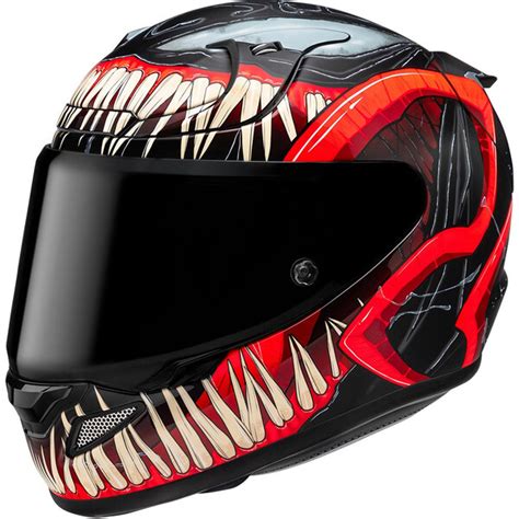 Vue latérale du casque HJC RPHA 11 Anti Venom, mettant en avant son design sportif et aérodynamique.
