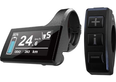 Image de l'écran LCD mini Design KD1286 sur un guidon de vélo