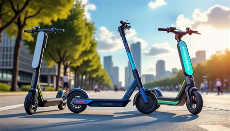 Infographie comparant les spécifications techniques de plusieurs modèles de trottinettes électriques militaires