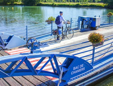 Le bac à chaîne de Chaniers, un point d'intérêt ludique sur La Flow Vélo