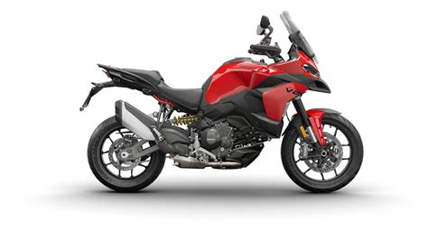 Illustration de la Ducati Multistrada V2 S avec ses carénages profilés et son phare distinctif.