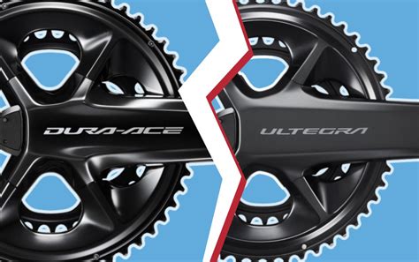Schéma comparatif des groupes Shimano Dura Ace et Ultegra