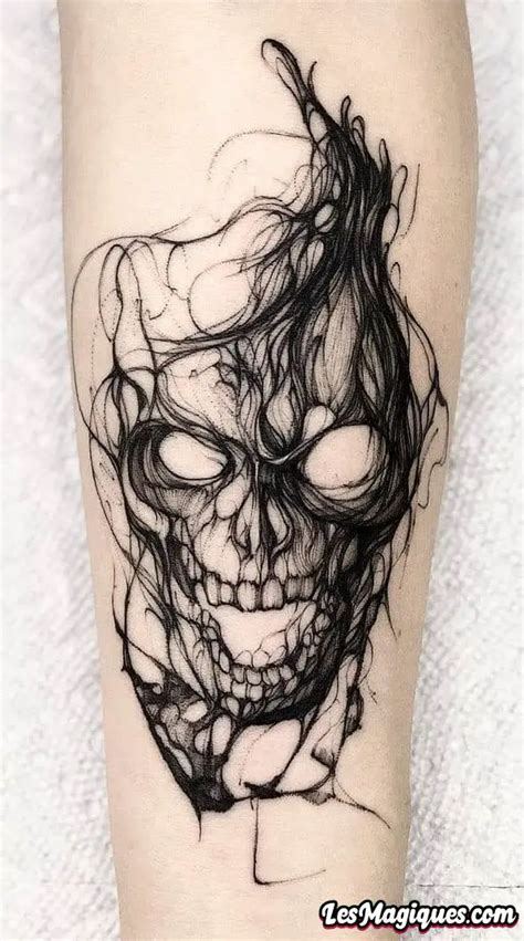 Tatouage du crâne emblématique de Willie G. Davidson