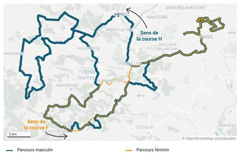 Carte du parcours de la course cycliste masculine des JO de Tokyo.