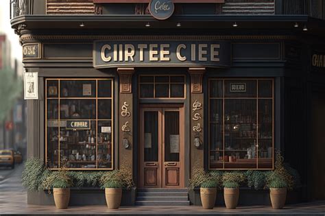 Photo de la façade du RCB café avec une ambiance moto et country