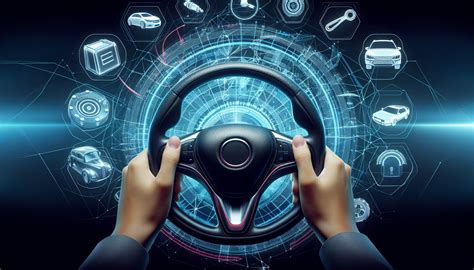 Illustration d'une console PS3 connectée à un volant de course avec pédales.