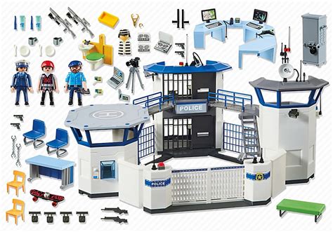 Le set Playmobil City Action 6919, un commissariat de police avec prison