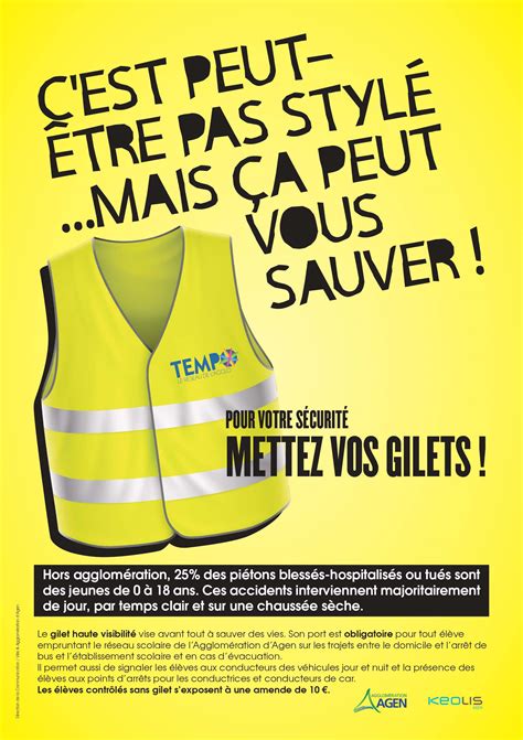 Infographie expliquant les règles d'utilisation du gilet jaune pour les motards : quand le porter et où le ranger.