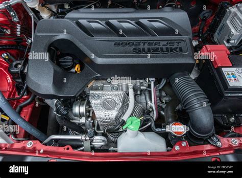 Schéma du moteur 4 cylindres Suzuki