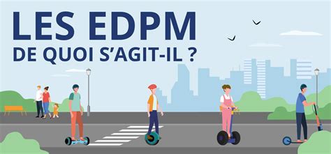 Schéma illustrant les différences entre un EDPM bridé et débridé, avec indication de la vitesse maximale autorisée sur voie publique.