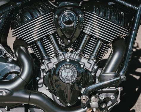 Schéma du moteur V-twin Thunderstroke d'une Indian Chief