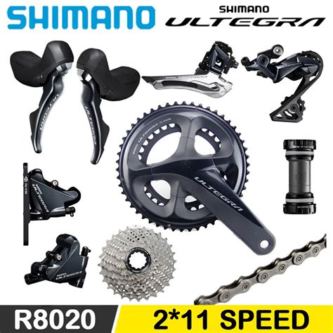 Schéma d'intégration des composants du groupe Shimano Ultegra R8020