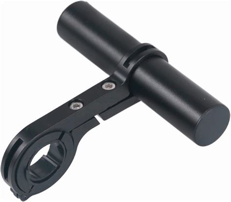 Schéma montrant différents types de supports pour accessoires de guidon, y compris une attache élastique et une extension de guidon.