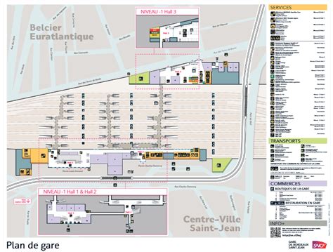 Carte interactive des points d'intérêt touristique autour de la Gare de Bordeaux Saint-Jean.