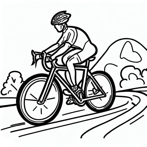 Illustration historique d'un cycliste sur piste au 19ème siècle avec un vélo ancien