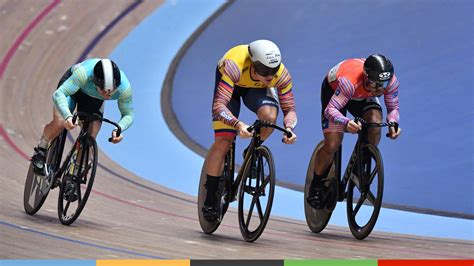 Infographie retraçant l'évolution des épreuves de cyclisme sur piste aux Jeux Olympiques