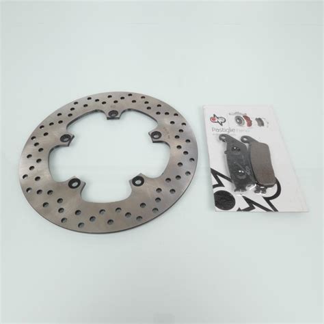 Vue rapprochée du disque de frein avant du MBK Evolis avec ses dimensions indiquées