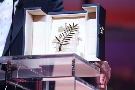 Photo de la Palme d'Or, le trophée iconique du Festival de Cannes