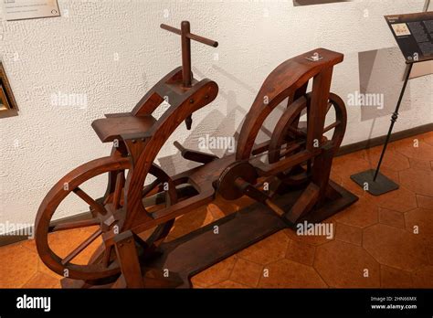 Maquette du vélo basé sur le dessin de Léonard de Vinci