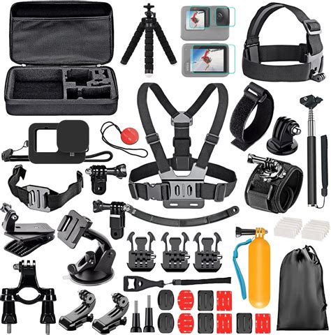 Ensemble d'accessoires de fixation pour caméras d'action