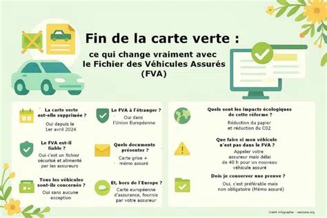 Infographie expliquant la disparition de la carte verte et le passage au fichier dématérialisé