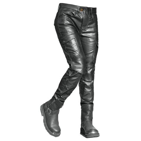 Collection de jeggings et pantalons moto pour femme avec différents styles (simili cuir, destroyed, enduit)