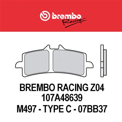Photographie de plaquettes de frein Brembo Z04