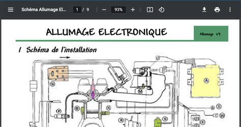 Schéma simplifié du système d'allumage d'un deux-roues avec ses principaux composants : stator, volant magnétique, CDI, bobine, bougie.