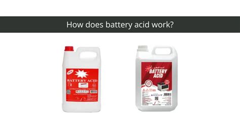 Infographie expliquant le remplissage d'une batterie avec de l'acide et les précautions à prendre