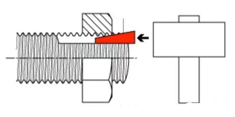 Illustration montrant le desserrage des écrous de réglage de la chaîne