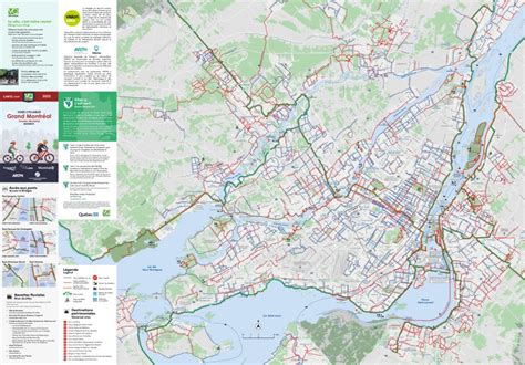 Carte des pistes cyclables de Domfront-en-Poiraie avec différents types d'aménagements cyclables