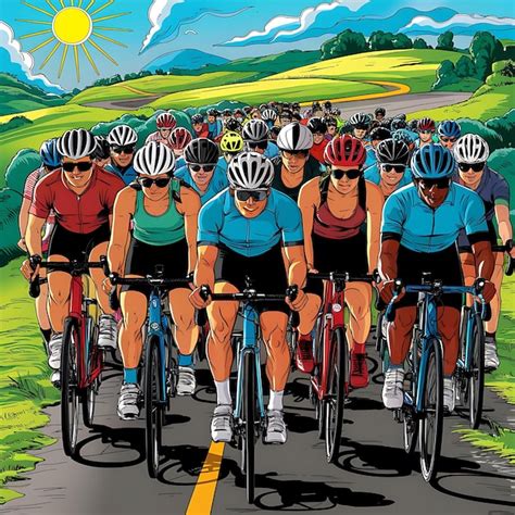 Groupe de cyclistes du VCPA lors d'une randonnée