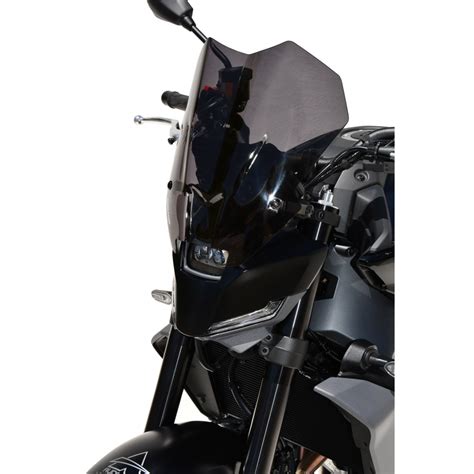 Vue éclatée montrant les différentes pièces du saute-vent Ermax pour Yamaha MT-09