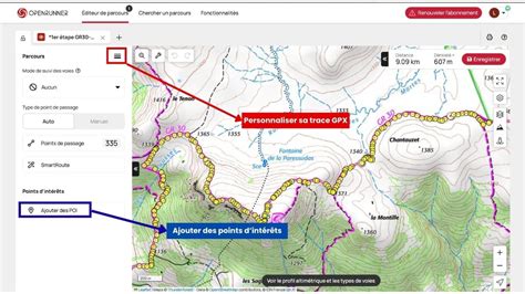 Schéma explicatif des étapes pour importer un itinéraire GPX dans la Boom Box