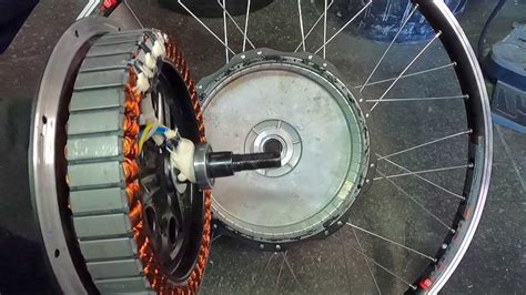 Schéma d'un moteur moyeu arrière de vélo électrique
