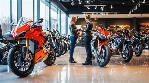 Photo d'un concessionnaire moto présentant des kits déco IDGrafix