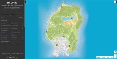 Carte de Los Santos avec les territoires des Vagos et des Aztecas