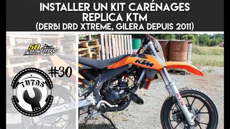 Exemple de Derbi DRD avec carénages KTM adaptées